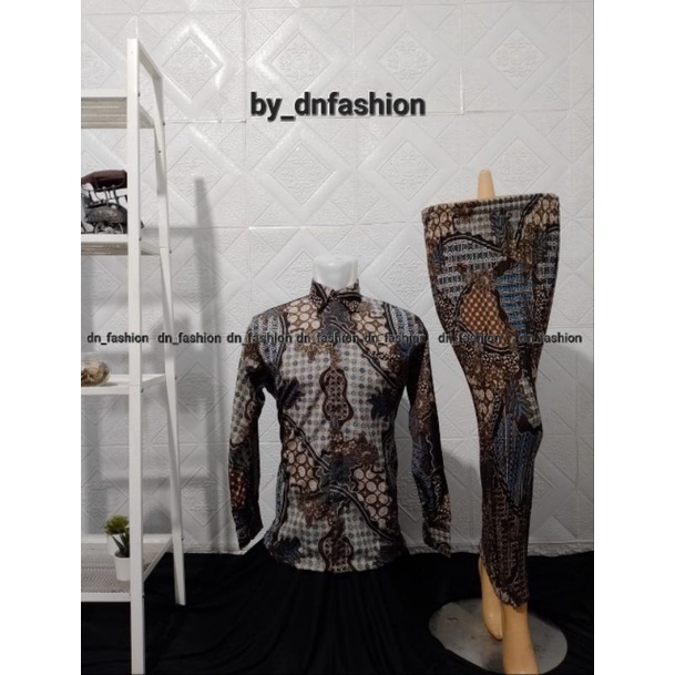 Kemeja Batik Lengan Panjang Couple Navy//Kemeja Batik//Rok Plisket Batik//Kemeja Batik Terlaris//Kemeja Batik Modern//Bawahan Tradisional//Kemeja Pesta//Terlaris//COD