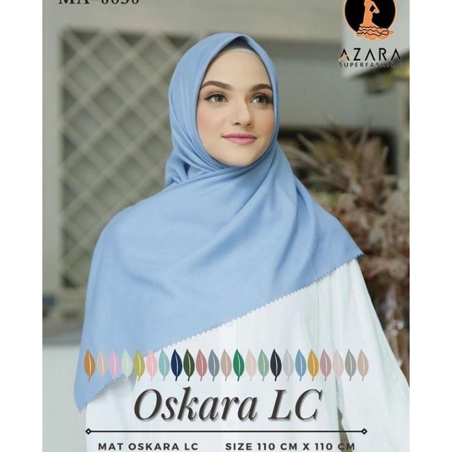 Hijab Segiempat Laser Cut Oskara Azara Voal Miracle Plain