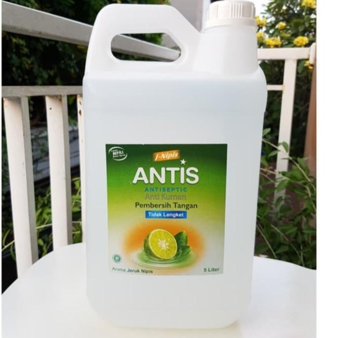 HAND SANITIZER ANTIS 5 Liter /ANTIS 5Liter CAIR/ANTIS JERUK NIPIS 5L -