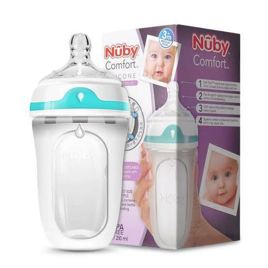 Nuby Silicone Bottle 250ml