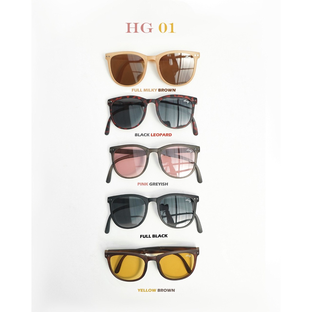 Kacamata Lipat Unisex Pelindung Mata Dari Sinar UV + Pouch Mini Travel Size | HG 01 BY HODY