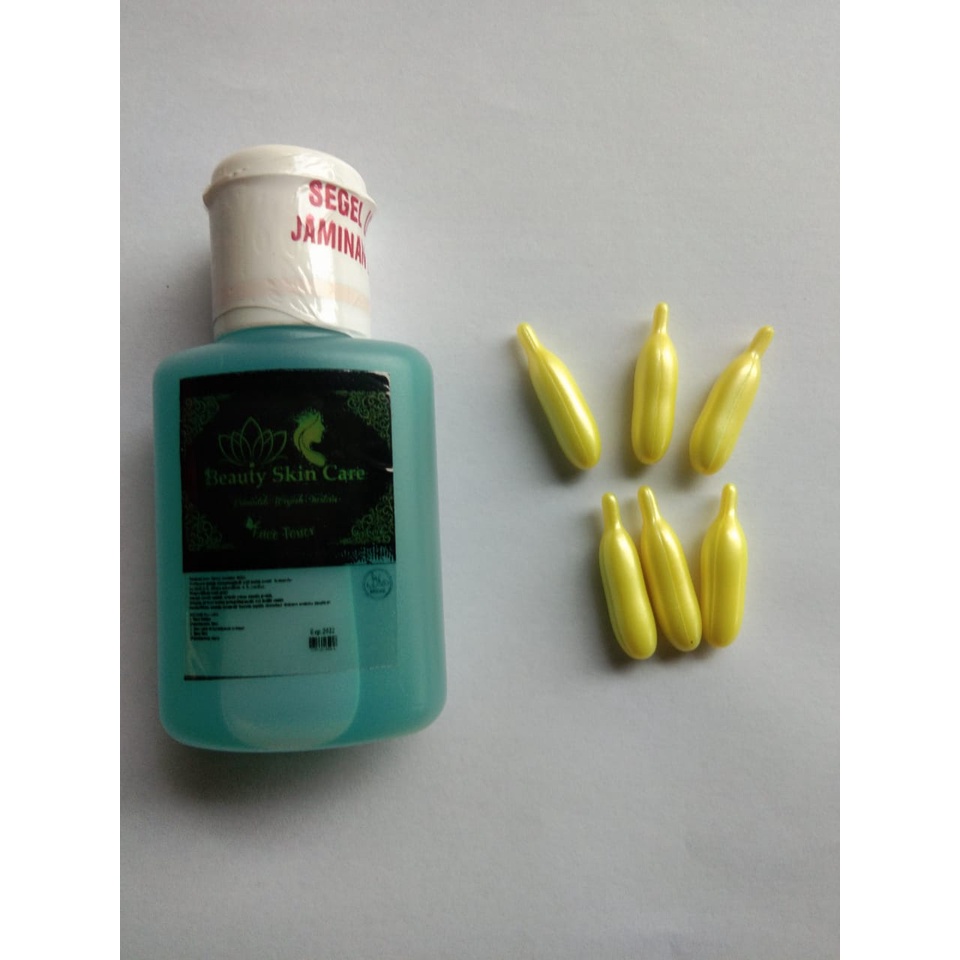 TONER BEAUTY SKINCARE TONER RS BIRU 30ML FREE SERUM VITAMIN WAJAH ANIMATE 6 BUTIR JERAWAT DAN FLEK