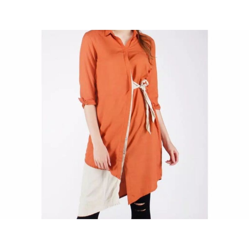 logo jeans tunik 2 orange