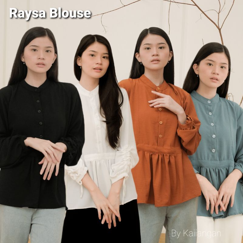 Raysa blouse crinkel airflow/atasan wanita/busana wanita terbaru