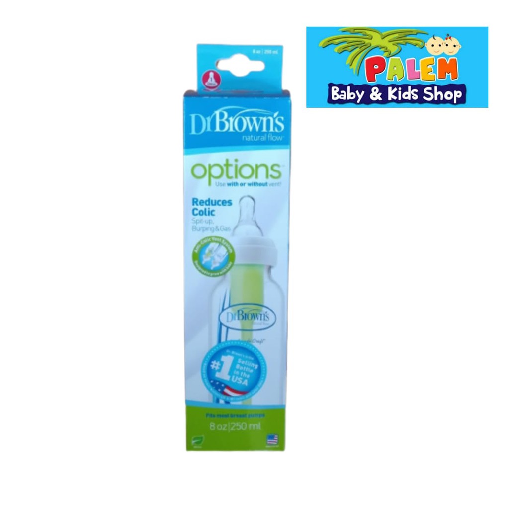 Botol Susu Bayi Dr.Brown's Options Bottle 1-8 oz 250ml 1pc SB81005