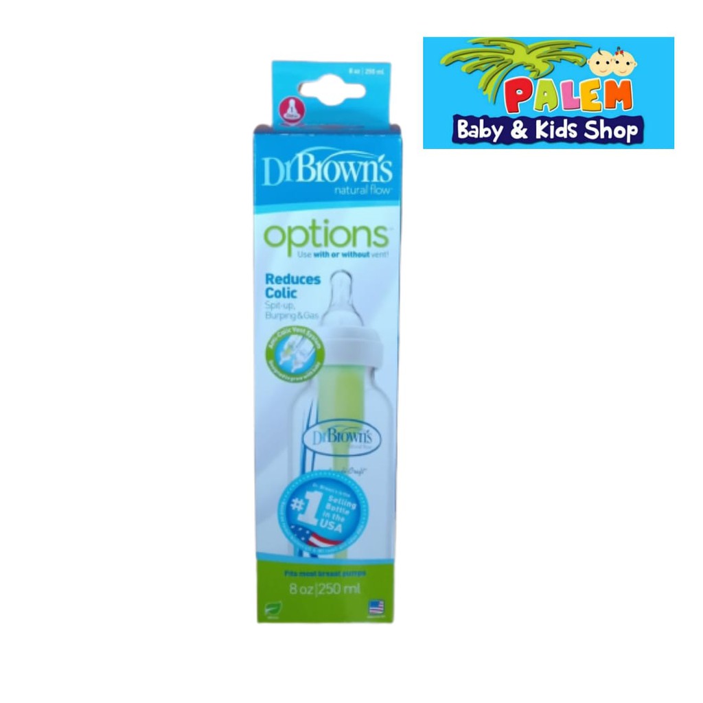 Botol Susu Bayi Dr.Brown's Options Bottle 1-8 oz 250ml 1pc SB81005