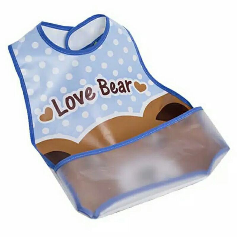 Slabber Bib Eva Plastik Waterproof / Tatak Iler Bayi