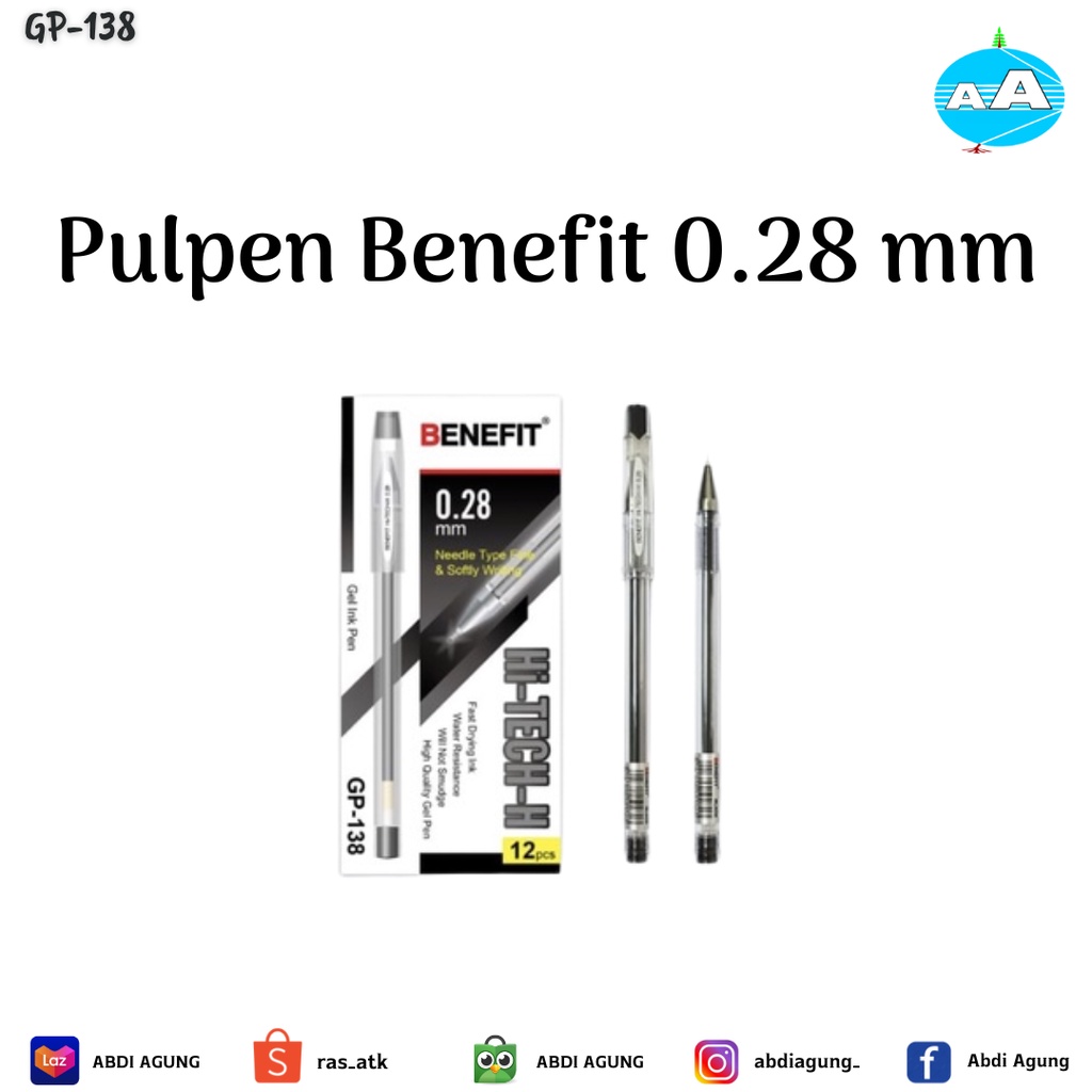 

Pulpen Benefit 0.28 GP-138/pack