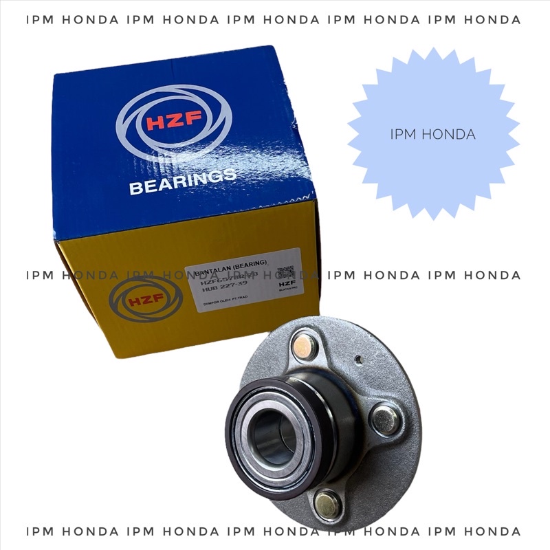 HUB 227-42 / HUB 490-8 NTN / Unifar / HZF Wheel Hub Bearing Lahar Laher Roda Belakang  Honda Jazz S RS GE8 City GM2 2009 2010 2011 2012 2013 Mobilio 2014-2021 Freed 2009-2015