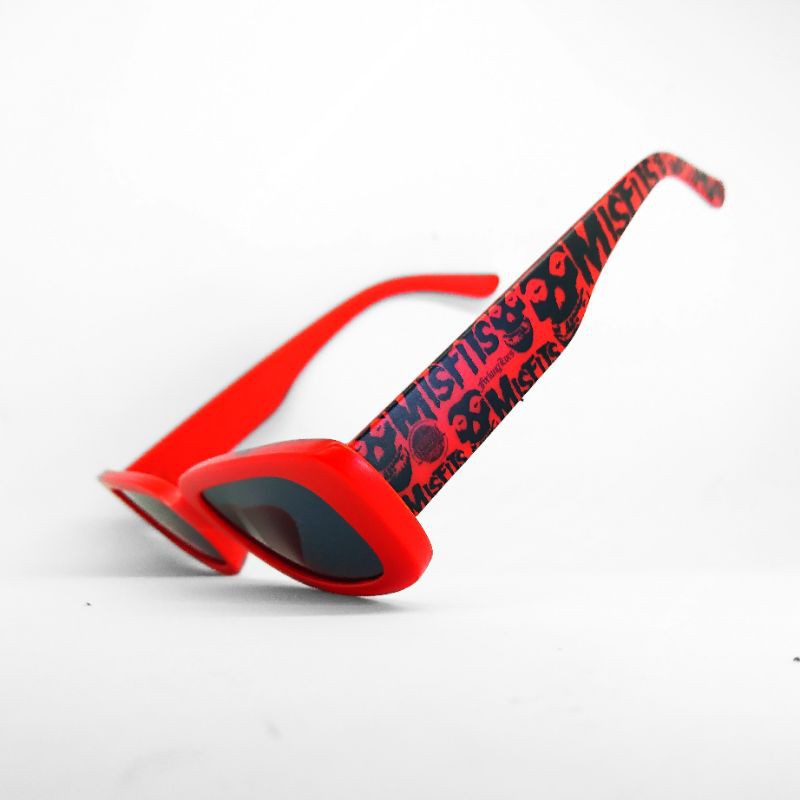 FvckingLocs OvSteel RedBlack Special Design MISFITS | locs sunglasses | locs custom | Kacamata locs
