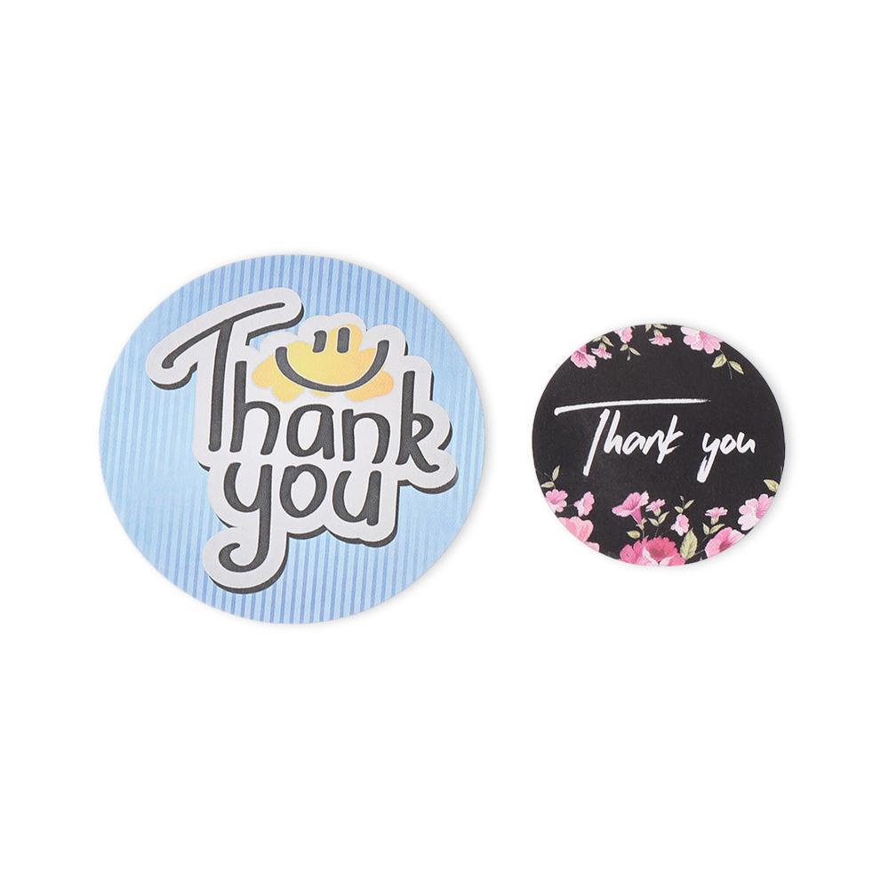 Suyo 500Pcs / Roll Stiker Tulisan Thank You Untuk Dekorasi Pernikahan / Hadiah / Kerajinan Tangan DIY