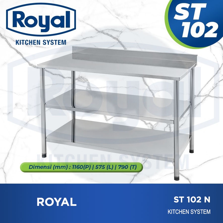 rak meja serba guna royal ST 102 stainless rumah sakit dapur hotel