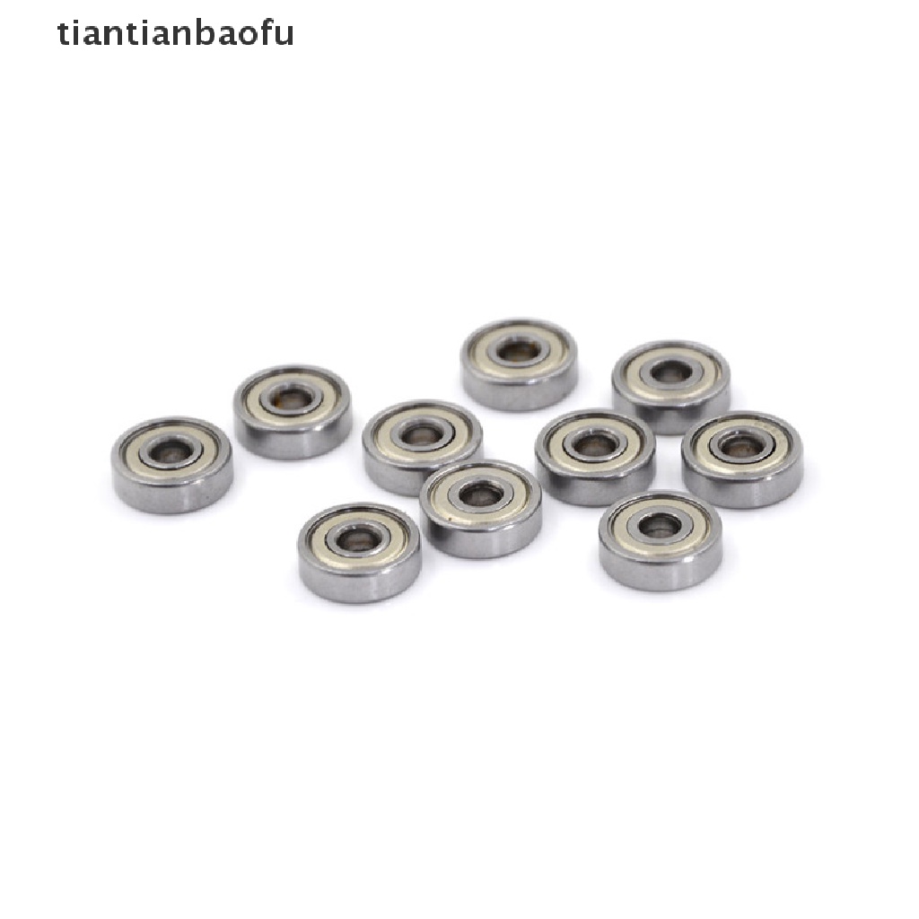 10 Pcs 625ZZ Miniatur Bola Bearing Radial Metrik Bahan Karet Logam Model Perisai Metrik