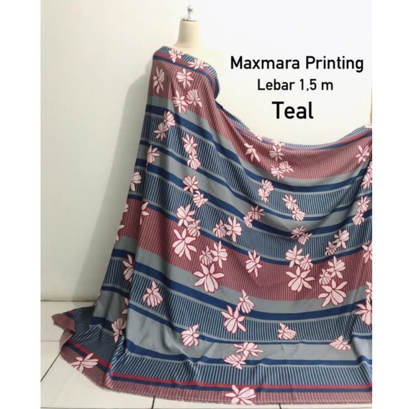 Bahan Kain Maxmara lux motif terbaru Grade A,terbaru