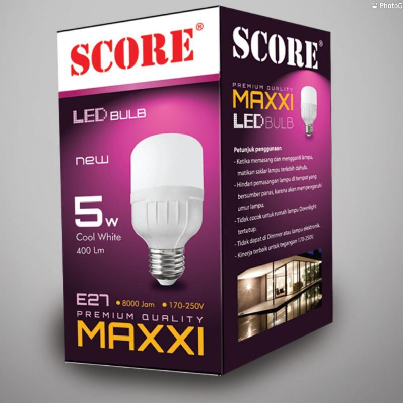 LAMPU LED MURAH SCORE MAXXI