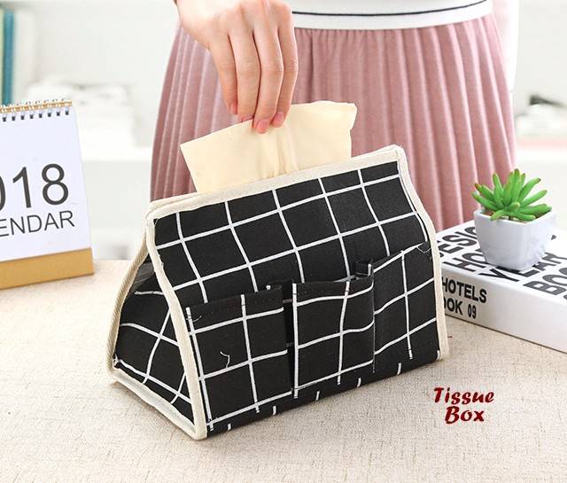 Tissue box KOTAK KOTAK ( tempat tisue dengan 6 sekat selipan)