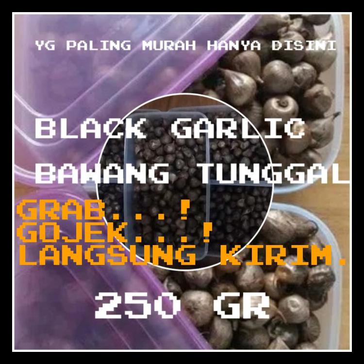 

BAWANG PUTIH HITAM TUNGGAL-BAWANG HITAM LANANG SIUNG-BLACK GARLIC 250G TERLARIS