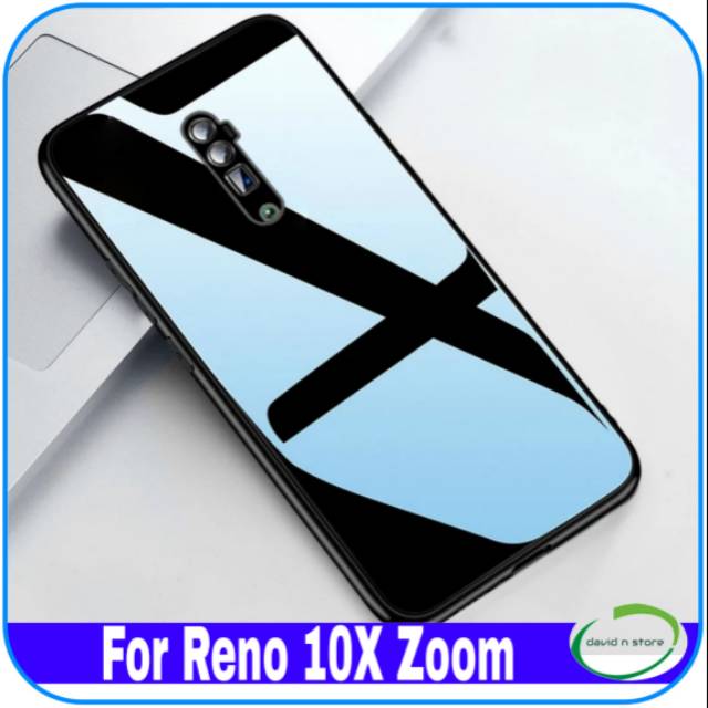 Casing Oppo Reno 10X Zoom 10 X Zoom Tempered Glass Case Edge Shell Skin Ultra Slim Hardcase Tipis