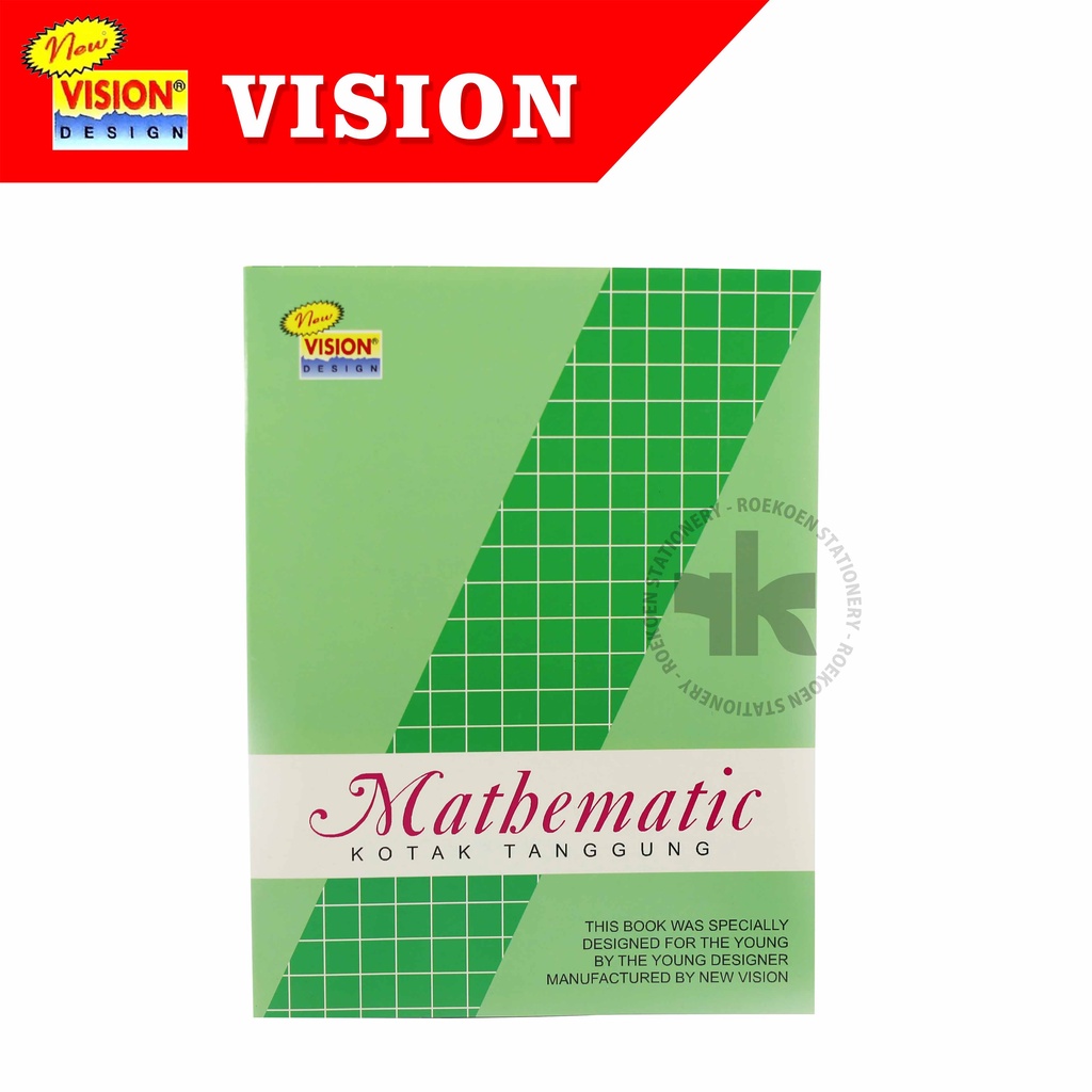 

Vision Buku Tulis 30 Kotak - Tanggung (10mm) Matematika