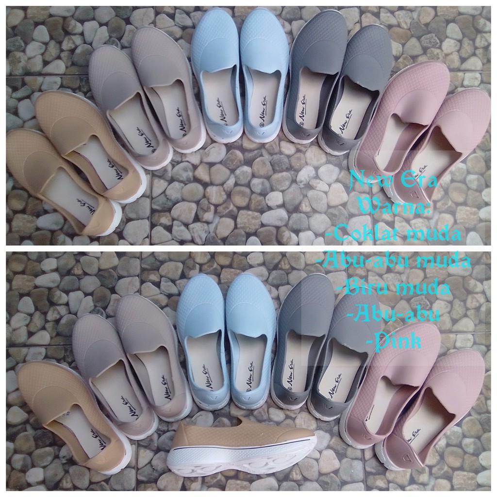 Sepatu Karet Wanita / Merk New Era