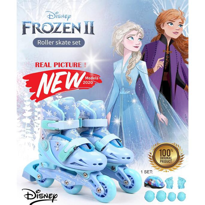 Sepatu Roda Model Frozen Disney Set Roller Skate Frozen Inline Diskon5Persen