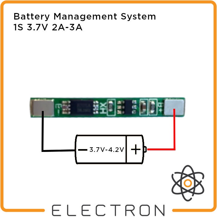 BMS 1S Battery Protection Charging Board 1S 18650 3.7V 4.2V 2A 3A