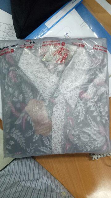 Kemeja Batik Lengan Pedek M L Xl Xxl Motif Blarak Biru Batik Pria