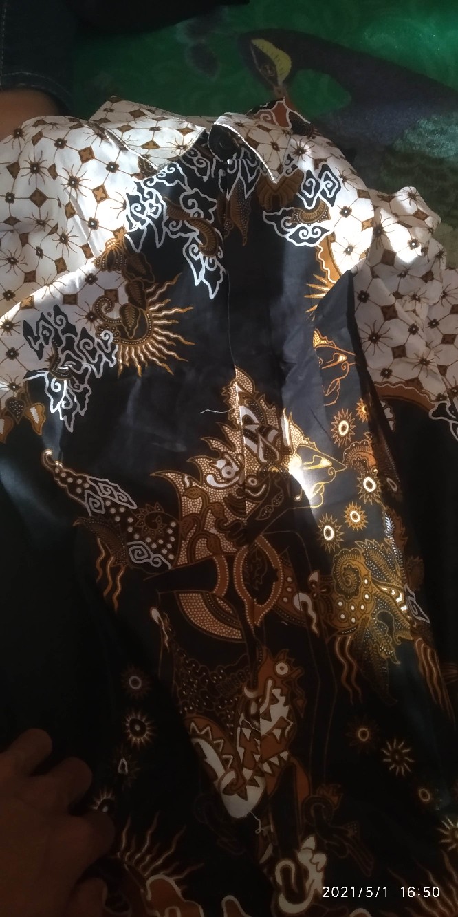 Batik Couple Keluarga Sania Ruffle Ori Ndoro Jowi Dnt 004 Motif Wayang