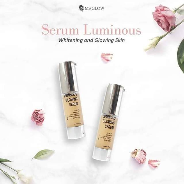 MS GLOW Serum Luminous (mencerahkan 10x Lebih cepat &amp; memudarkan noda pada wajah)