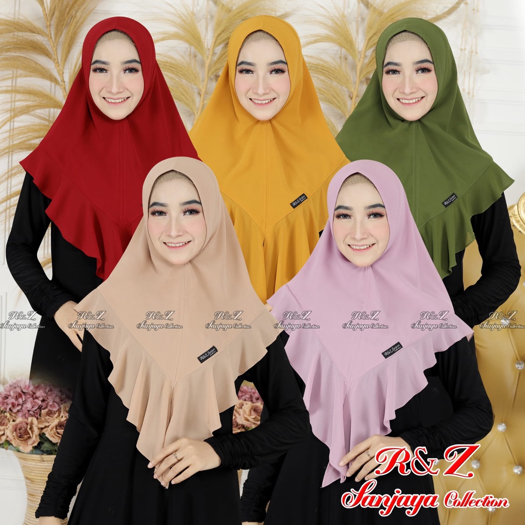 KHIMAR MALIKA CERUTY 2 LAYER ORIGINAL R&Z SANJAYA COLLECTION TERLARIS