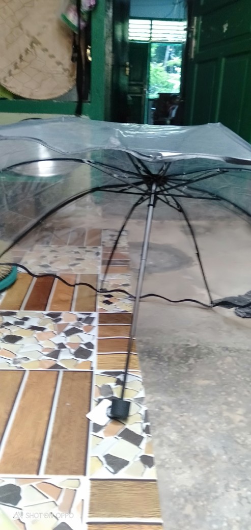 Payung Lipat Transparan Tabasa Bening Korea Jepang Termurah