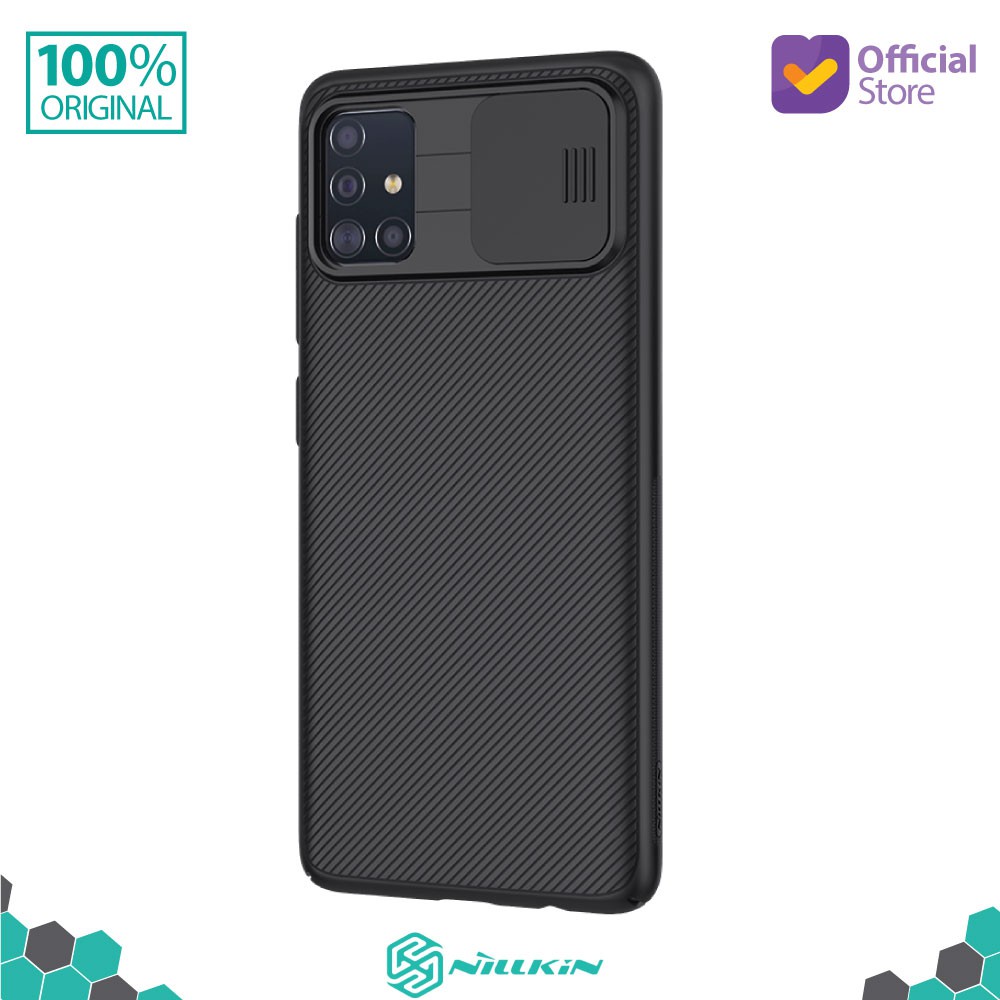 Case Samsung Galaxy M51 Nillkin CamShield Camera Cover Slide Casing - Black