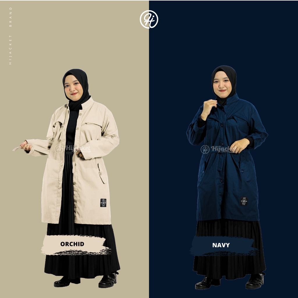 Jaket Parka Wanita Muslimah - HIJACKET VALERIA Jaket Hijab Parka Baby Kanva Premium Free Souvenir-3