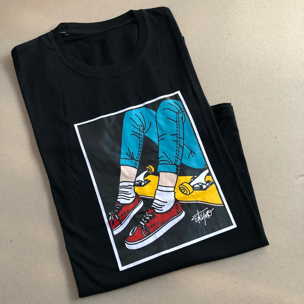 Download Kaos murah Kaos distro murah baju distro pria t-shirt murah combed30s skymo kaki hitam | Shopee ...