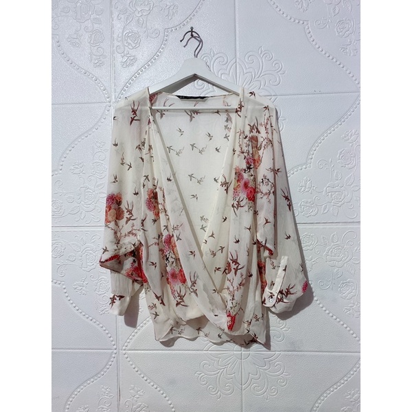 blouse zara printed floral