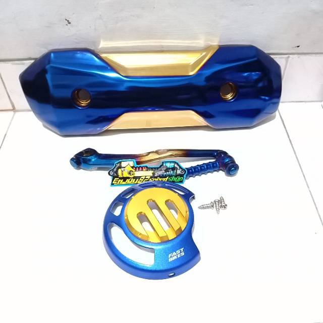 PAKET TUTUP TAMENG KNALPOT ZOOMER 2TONE SELAHAN TUTUP KIPAS 2TONE / TWO TONE HONDA BEAT-SCOPY