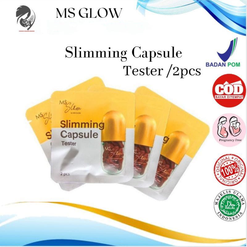 SLIMMING CAPSULE MS GLOW / MS SLIM KAPSUL MS GLOW TESTER ISI 2PCS (TESTER)