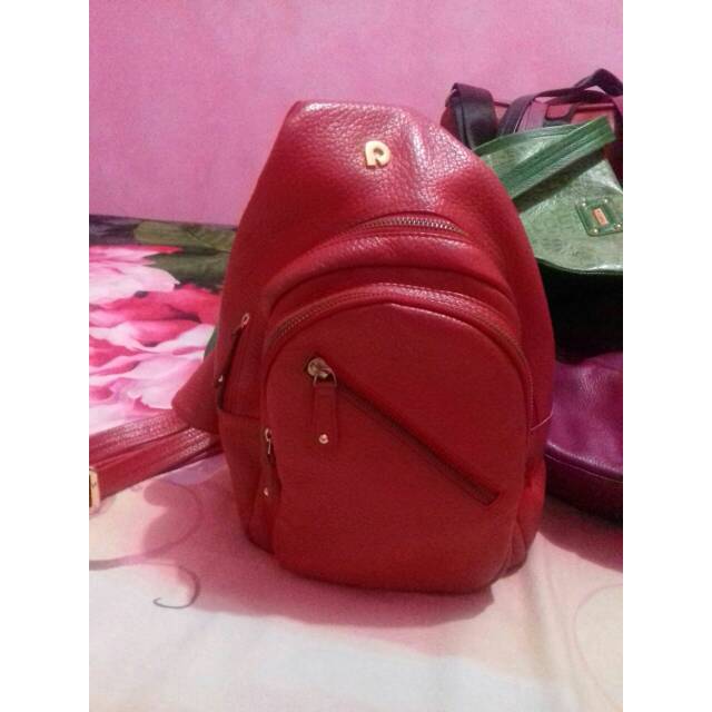 tas kulit asli papillon model rangsel new like