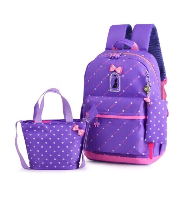 (COD)Tas Ranse Princes 3in1 Tas Sekolah Wanita Tas Fashion Korea-1