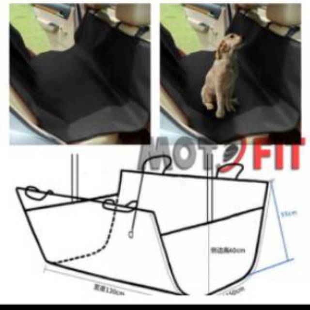 Fmfit pe034 pet car seat cover alas matras binatang hewan anjing kucing pelindung jok mobil