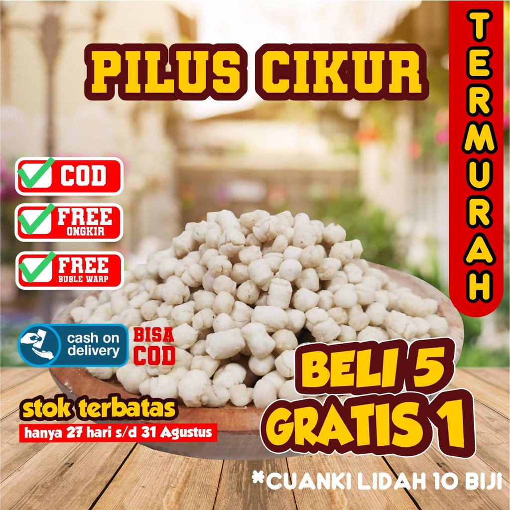 PILUS CIKUR 1 KG TERMURAH PILUS CIKUR KENCUR SUKRO SIOMAY MINI TOPING BASO ACI ASLI GARUT CUANKI LIDAH CUANKI TAHU