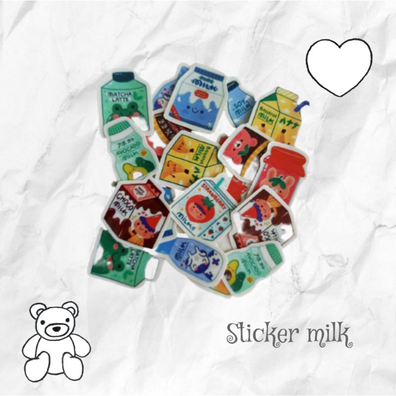 

STICKER milk part 2 AESTHETIC / sticker Tumblr murah