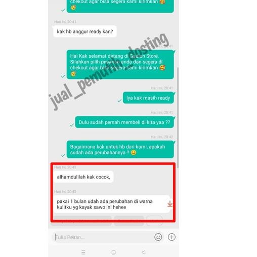 FREE ONGKIRHB Dosting Klobe anggur/hb whitening/hb dosis tinggi/hb super Dosting PAKET HEMAT|SQ4