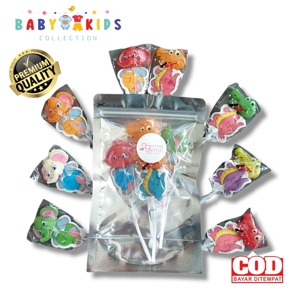 

Lolipop Gajah Buaya | Lolipop Bentuk Aneka Hewan Mixed Kualitas Premium