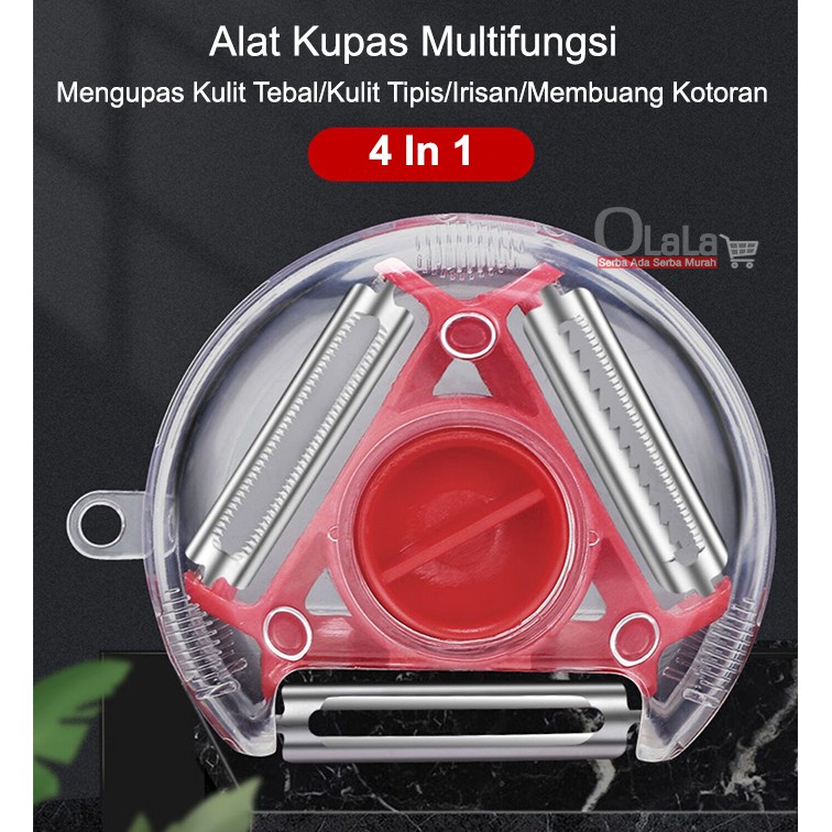 Pisau serut praktis - multifungsi 4in1 OLL-0307