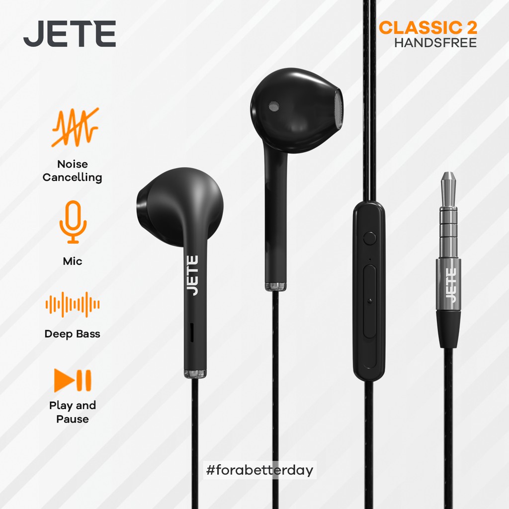 Headset Earphone  JETE Classic 2 - Garansi 2 Tahun