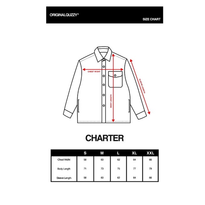 JAKET THE ORIGINAL QUZZY | CHARTER BLACK