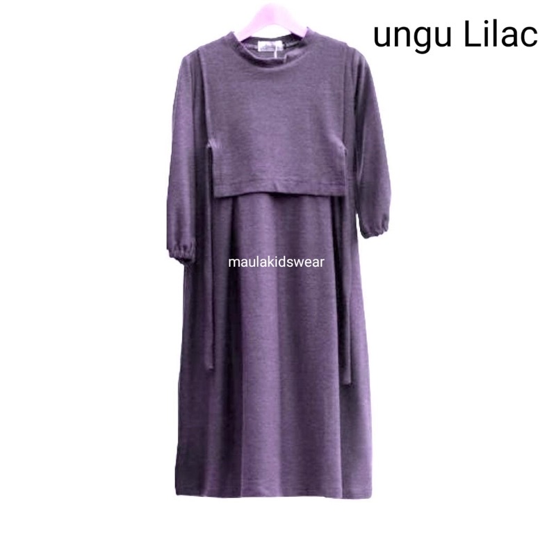 gamis anak perempuan / gamis bayi newborn 0 bln-4 thn / gamis MAUDY vest/ bahan adem elastis