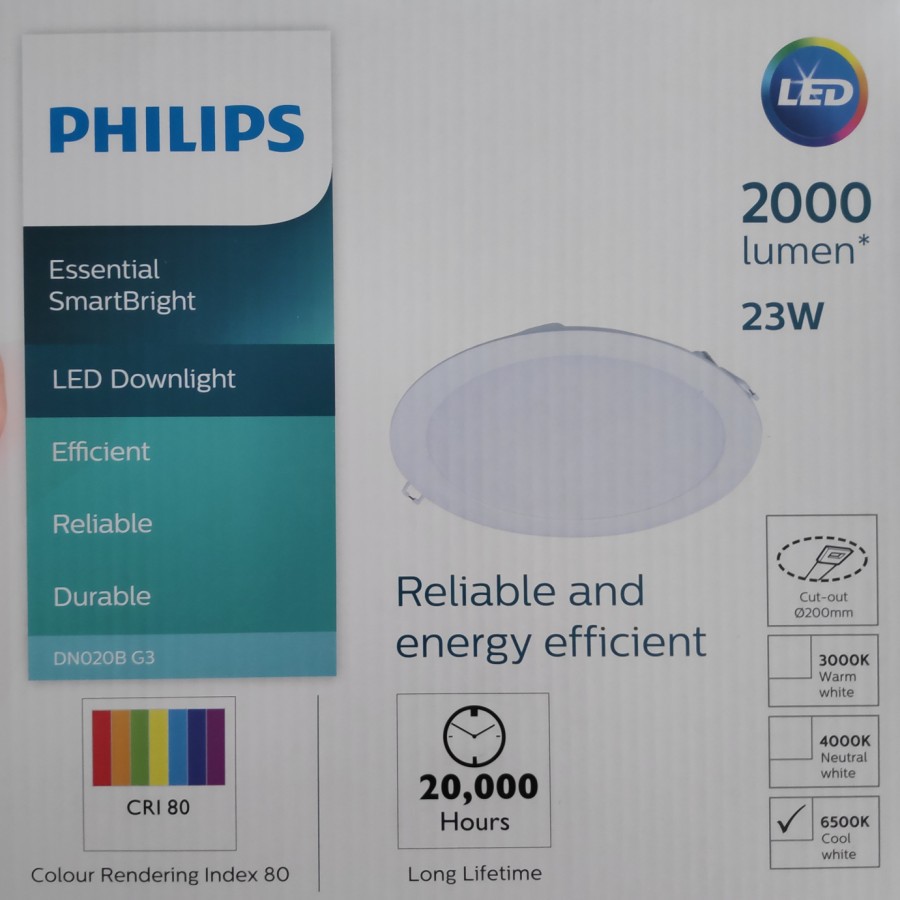 Lampu Downlight Philips Led DN020B 23W 23 Watt Putih