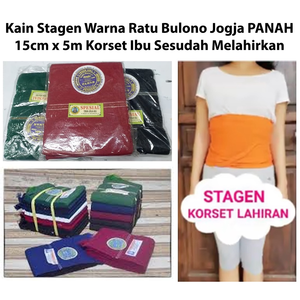 Kain Stagen Ratu Bulono Jogja PANAH 15cm x 5m Tenun Asli kain ibu sesudah melahirkan